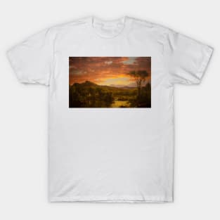 A Country Home by Frederic Edwin Church T-Shirt